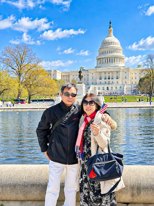 Khách Vietmytravel tại Điện Capitol, Washington DC, Mỹ