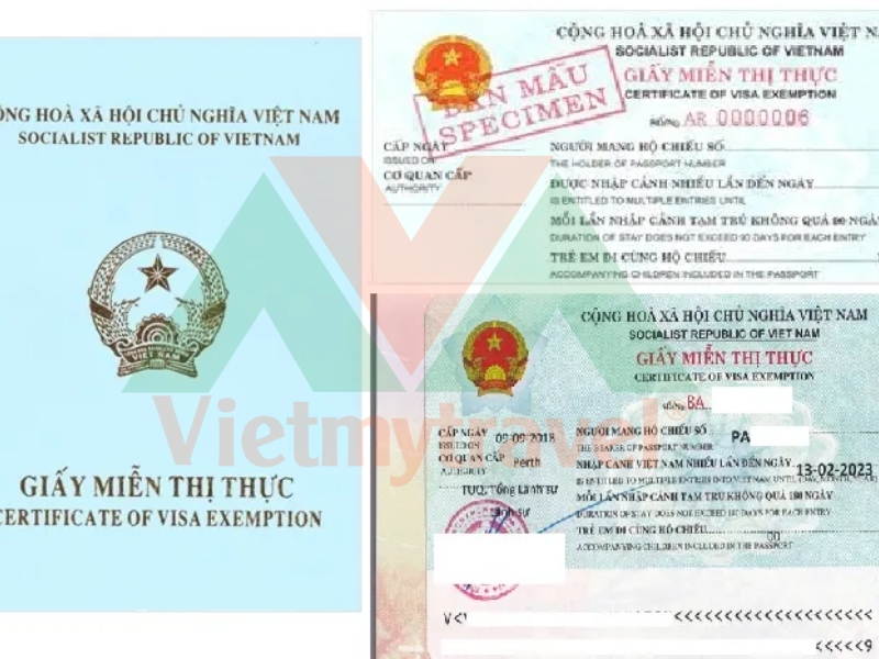 Dịch vụ làm giấy miễn thị thực 5 năm tại Vietmytravel