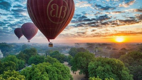 Vé du ngoạn bằng kinh khí cầu ngắm cảnh Bagan