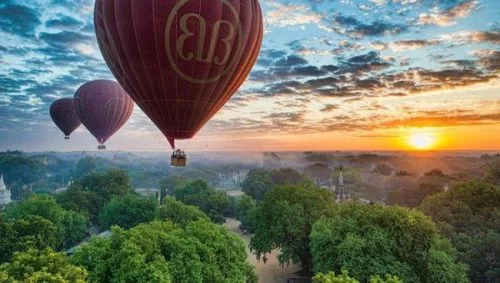 Vé du ngoạn bằng kinh khí cầu ngắm cảnh Bagan