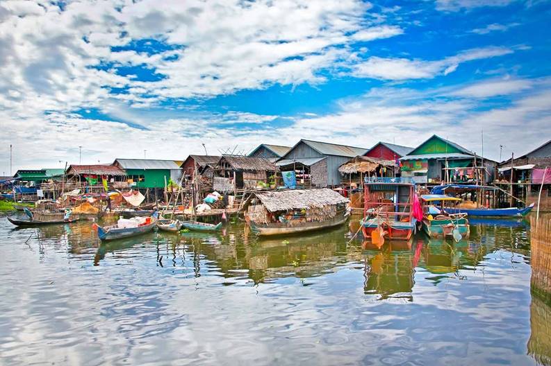 Vé tham quan khám phá biển hồ Tonle Sap và làng nổi Kampong Phluk