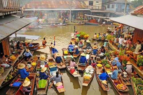 Vé tham quan Chợ nổi Damnoen Saduak
