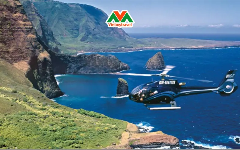 Trải nghiệm trực thăng ngắm toàn cảnh đảo Oahu