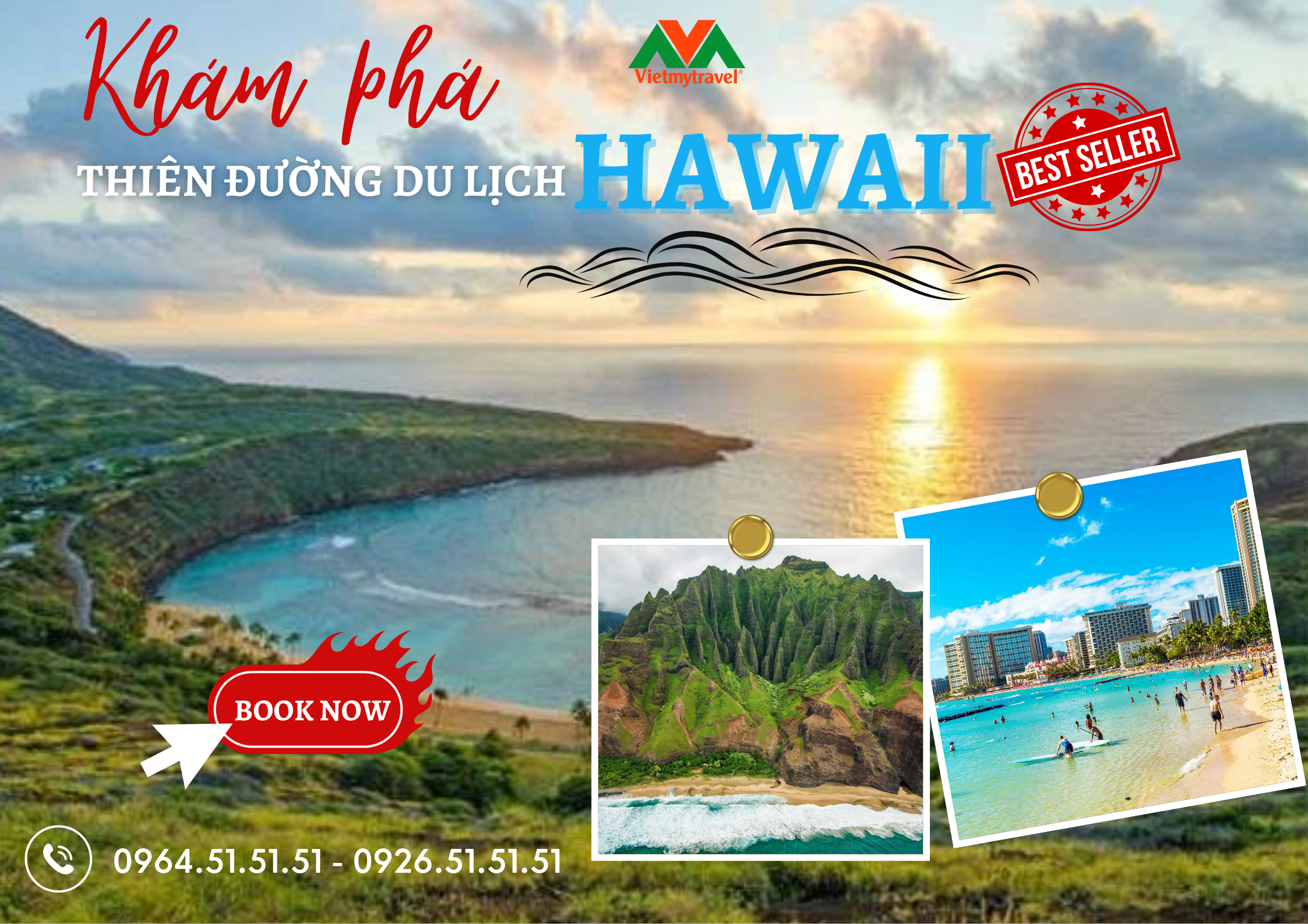 Tour du lịch Hawaii 2025 trọn gói mới nhất - Vietmytravel