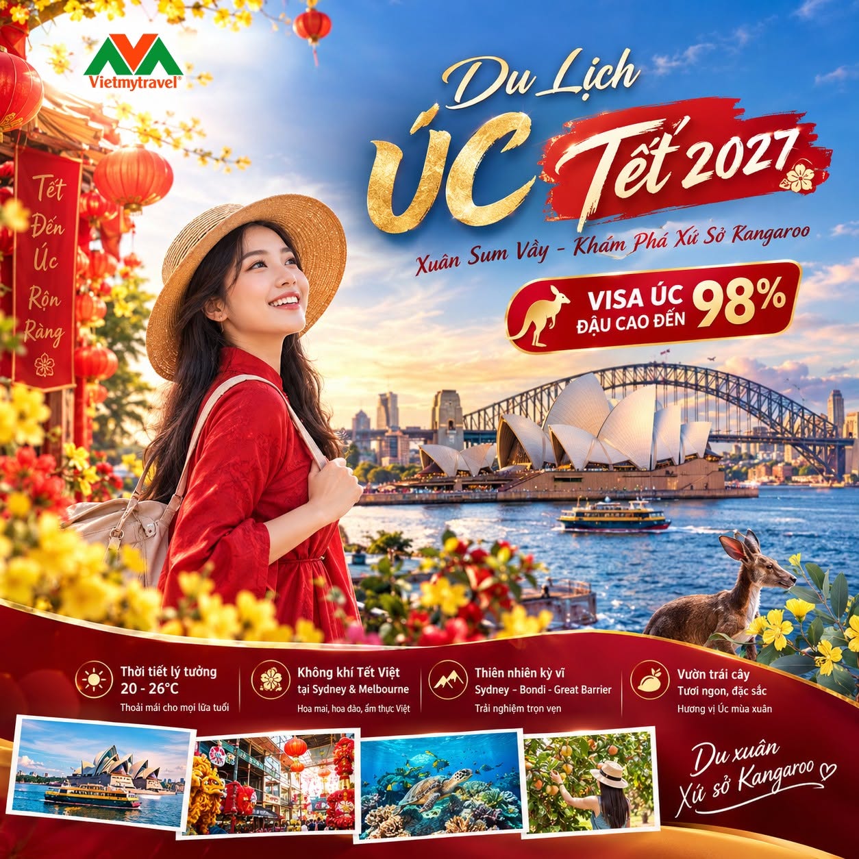 Du Lịch Úc Tết 2027 - Vietmytravel